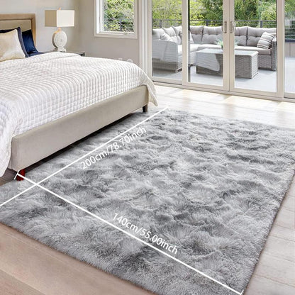 Faux Fur Shag Rug, 1 Count Soft Plush Rug, Comfortable Area Rug, Decorative Carpet for Home Living Room Bedroom